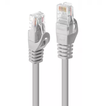 Tinklo kabelis Lindy 3m Cat.5e RJ-45 U/UTP Pilkas