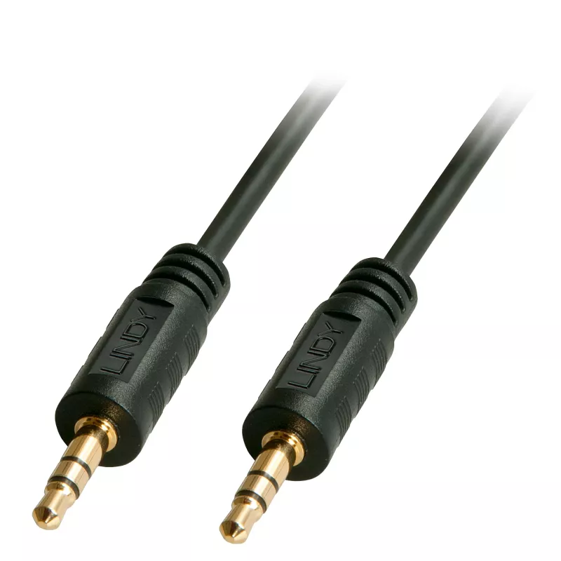 Garso kabelis Lindy 2m Premium 3.5mm Jack kabelis