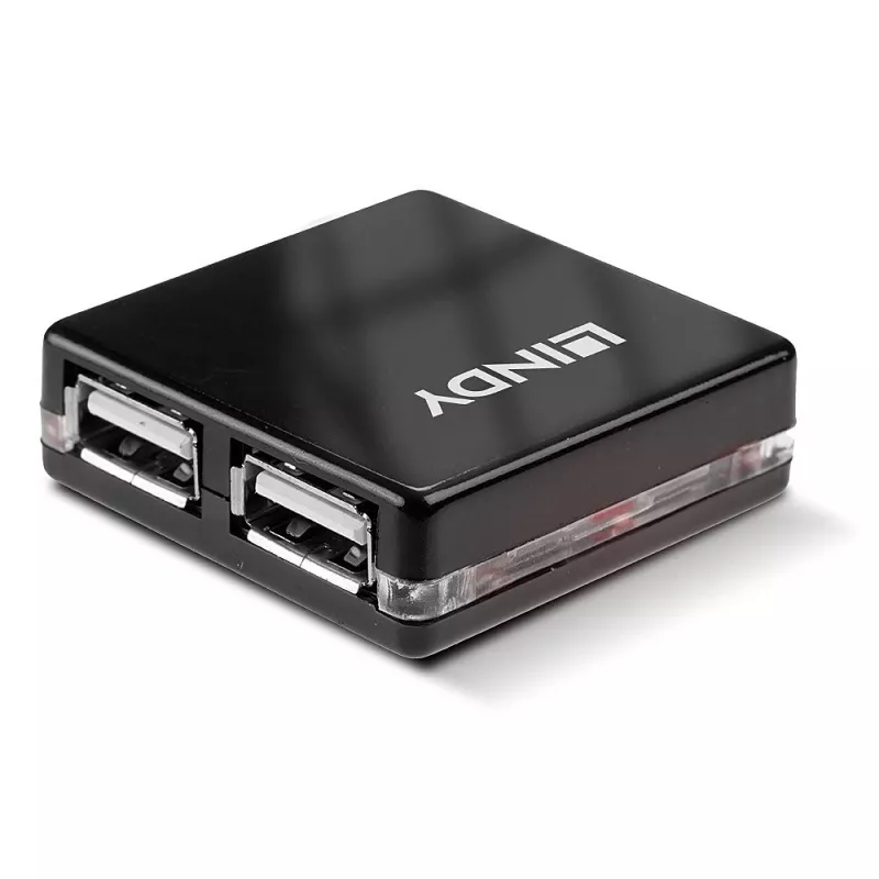 USB šakotuvas Lindy 4 prievadų USB 2.0 mini šakotuvas