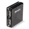 USB šakotuvas Lindy 4 prievadų USB 2.0 mini šakotuvas