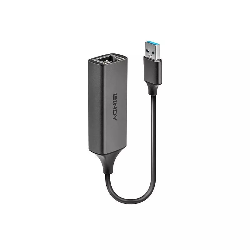 Lindy USB 3.0 Gigabit Ethernet keitiklis, laidinis, USB, Ethernet, 5000 Mbit/s, sidabrinis
