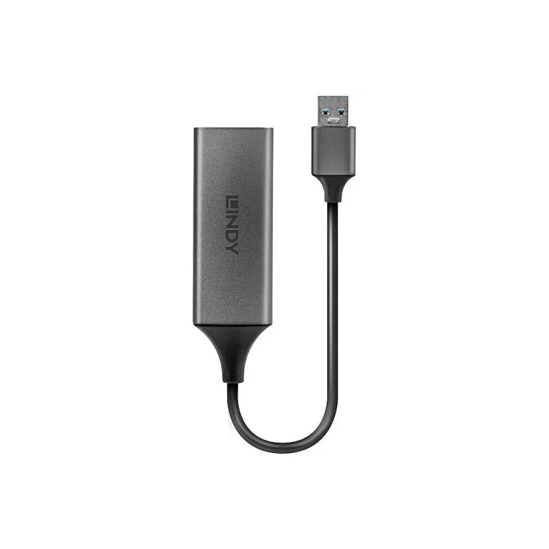 Lindy USB 3.0 Gigabit Ethernet keitiklis, laidinis, USB, Ethernet, 5000 Mbit/s, sidabrinis