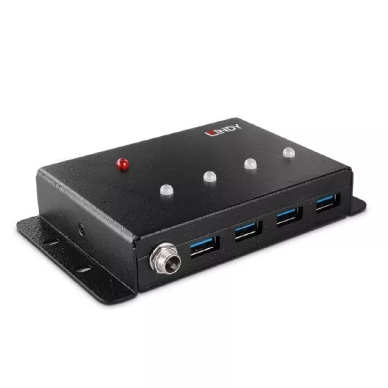 USB Hub Lindy 4 Port USB 3.0 Metal Hub