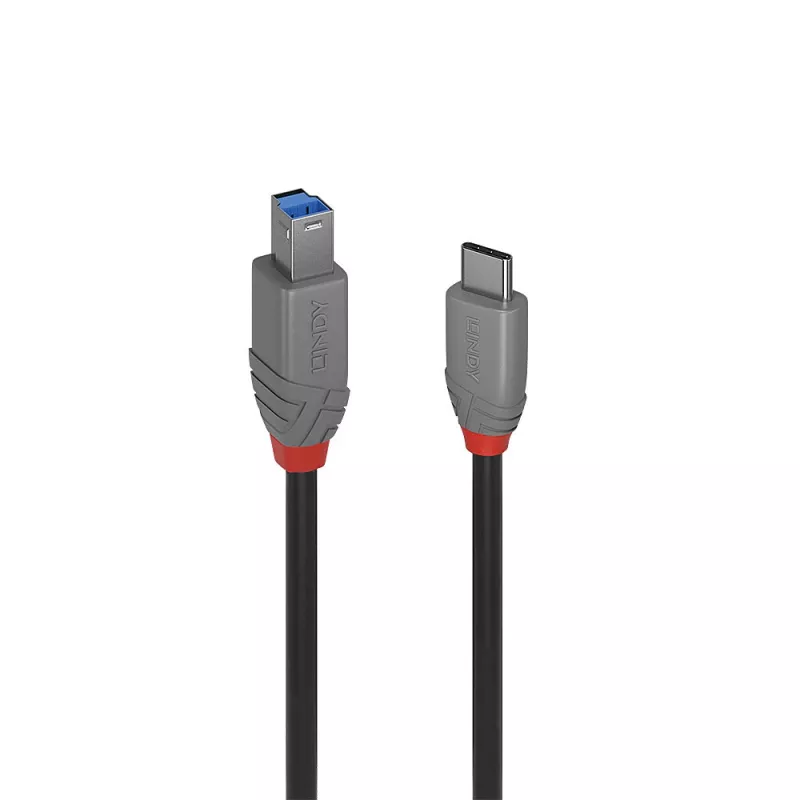 Lindy 3m USB 3.2 Type C to B kabelis, Anthra Line