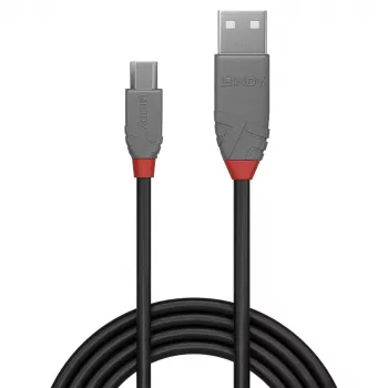 Lindy 0,2 m USB 2.0 Type A į Micro-B laidas, Anthra Line