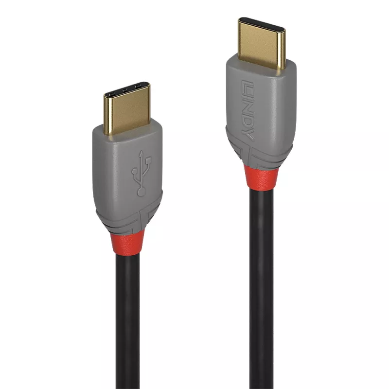Lindy 2 m USB 2.0 Type C į C kabelis, Anthra Line