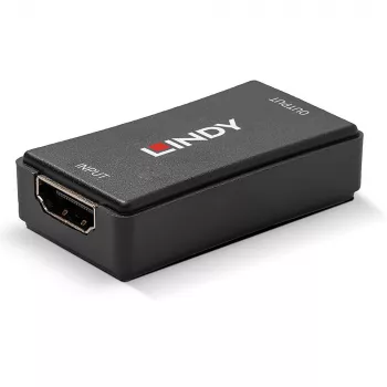 Lindy 50m HDMI 4K30 kartotuvas, HDCP 2.2, AV imtuvas, laidinis, juodas, HDCP