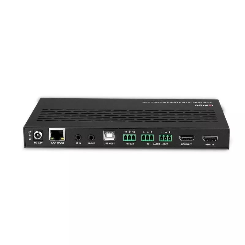 AV siųstuvas Lindy 4K30 HDMI ir USB per IP sistemą – Koderis 3840 x 2160 pikselių