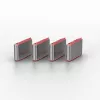 Prievado blokatoriaus raktas Lindy USB Type C Prievado blokatoriaus raktas pakuotėje 4 vnt. Rožinė