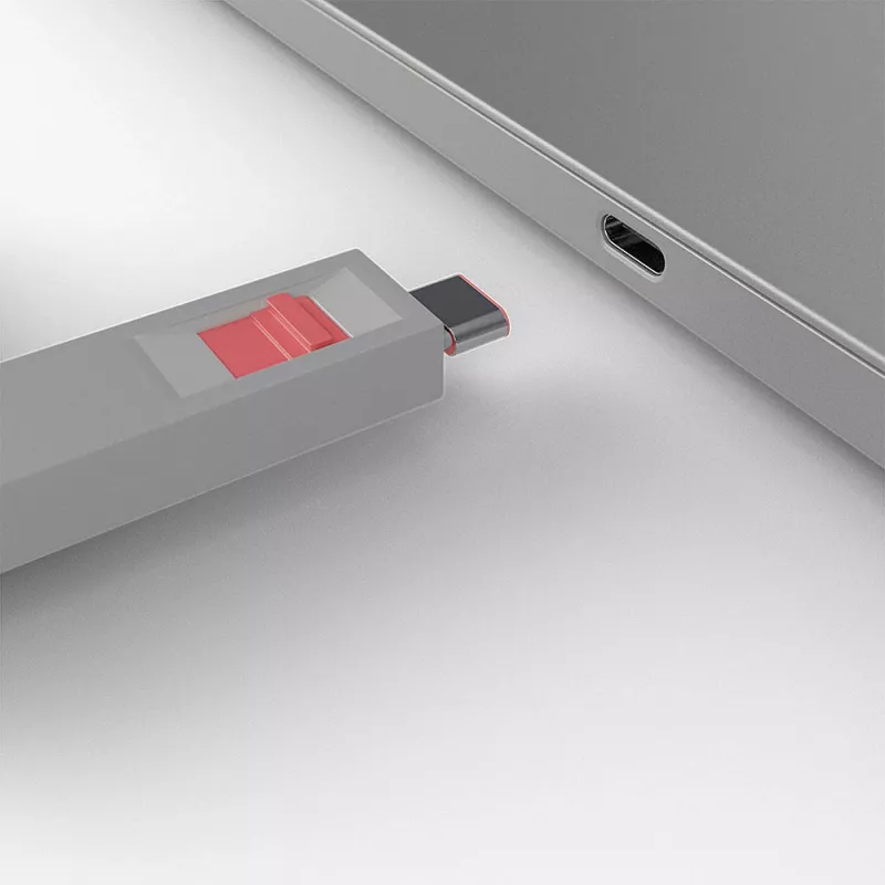 Prievado blokatoriaus raktas Lindy USB Type C Prievado blokatoriaus raktas pakuotėje 4 vnt. Rožinė