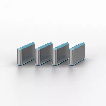 Porto blokatorius Lindy USB Type C raktų rinkinys 4 vnt. mėlynas