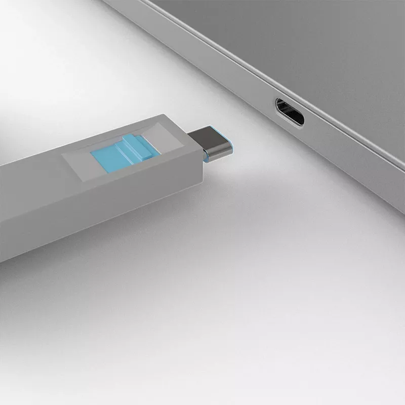 Porto blokatorius Lindy USB Type C raktų rinkinys 4 vnt. mėlynas
