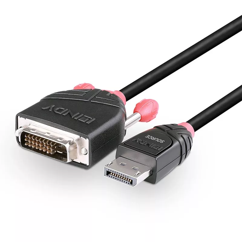 Lindy 1m DisplayPort į DVI-D laidas