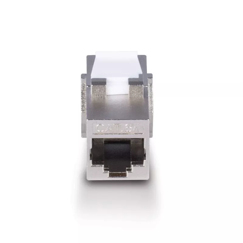 Tinklo kabelis Lindy CAT 6A mova keystone RJ-45 plokščias metalinis 1 vnt.