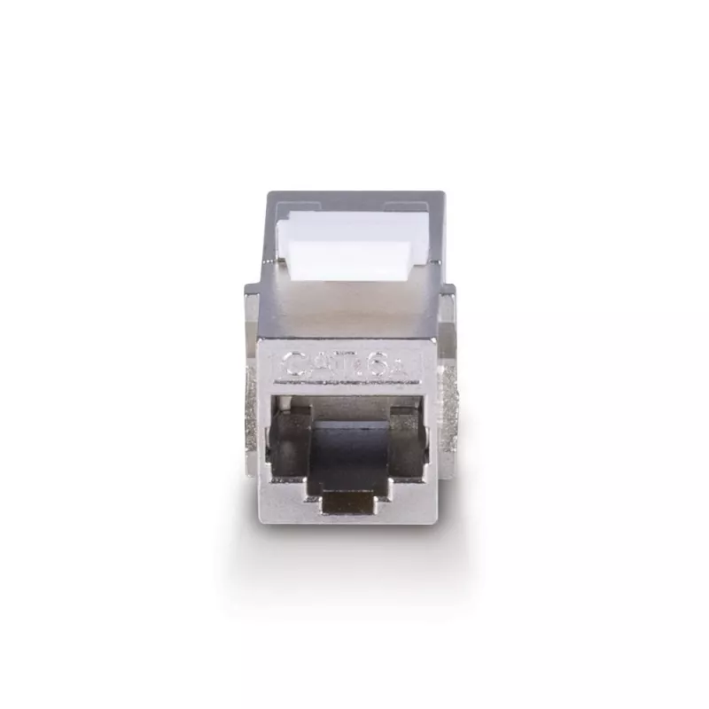 Tinklo kabelis Lindy CAT 6A mova keystone RJ-45 plokščias metalinis 1 vnt.