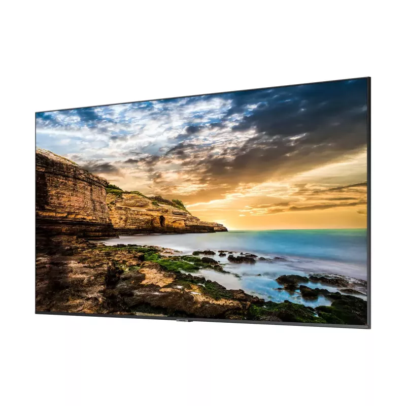 Skaitmeninės reklamos plokščiasis ekranas Samsung 65 colių Crystal UHD 4K Signage QE65T LCD 3840 x 2160