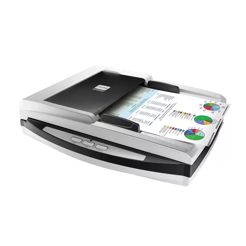 Plustek SmartOffice PL4080 ADF plokštuminis ir ADF skaitytuvas 600 x 600 DPI A4 juoda, pilka