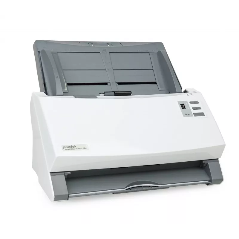 Plustek SmartOffice PS406U Plus ADF skaitytuvas 600 x 600 DPI A4 Pilka, Balta