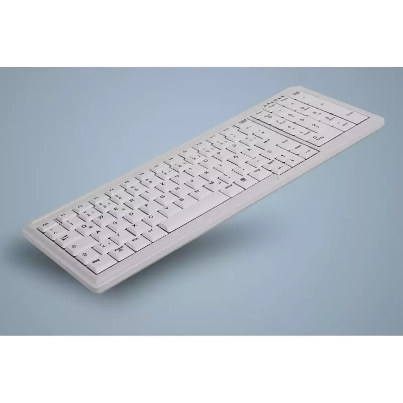 Contour Design Active Key AK-7000 klaviatūra, pramoninė, USB, vokiškas išdėstymas, balta