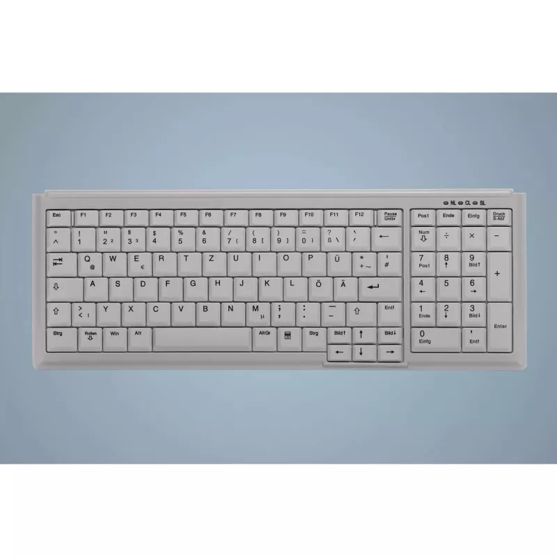 Contour Design Active Key AK-7000 klaviatūra, pramoninė, USB, vokiškas išdėstymas, balta