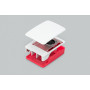 Raspberry Pi 5 korpusas (dėklas), raudonas/baltas, su aušinimo ventiliatoriumi (SC1159)
