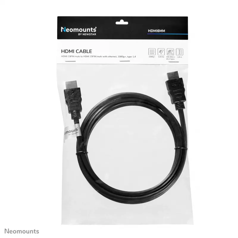 Neomounts HDMI6MM HDMI laidas - 1.8 metrai