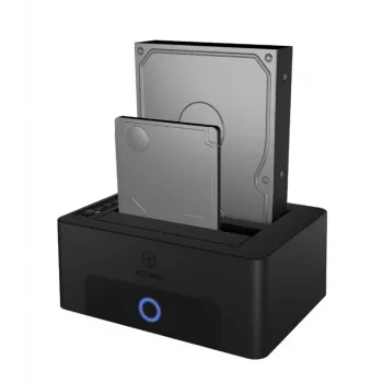 ICY BOX 2 vietų prijungimo ir klonavimo stotis 2,5 col. arba 3,5 col. SATA diskams prie USB 3.0 kompiuterio