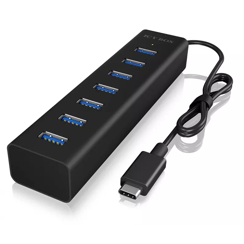 ICY BOX IB-HUB1700-C3 USB 3.2 Gen 1 (3.1 Gen 1) Type-C 5000 Mbit/s Juoda