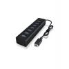 ICY BOX IB-HUB1700-C3 USB 3.2 Gen 1 (3.1 Gen 1) Type-C 5000 Mbit/s Juoda
