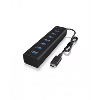 ICY BOX IB-HUB1700-C3 USB 3.2 Gen 1 (3.1 Gen 1) Type-C 5000 Mbit/s Juoda