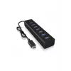 ICY BOX IB-HUB1700-C3 USB 3.2 Gen 1 (3.1 Gen 1) Type-C 5000 Mbit/s Juoda