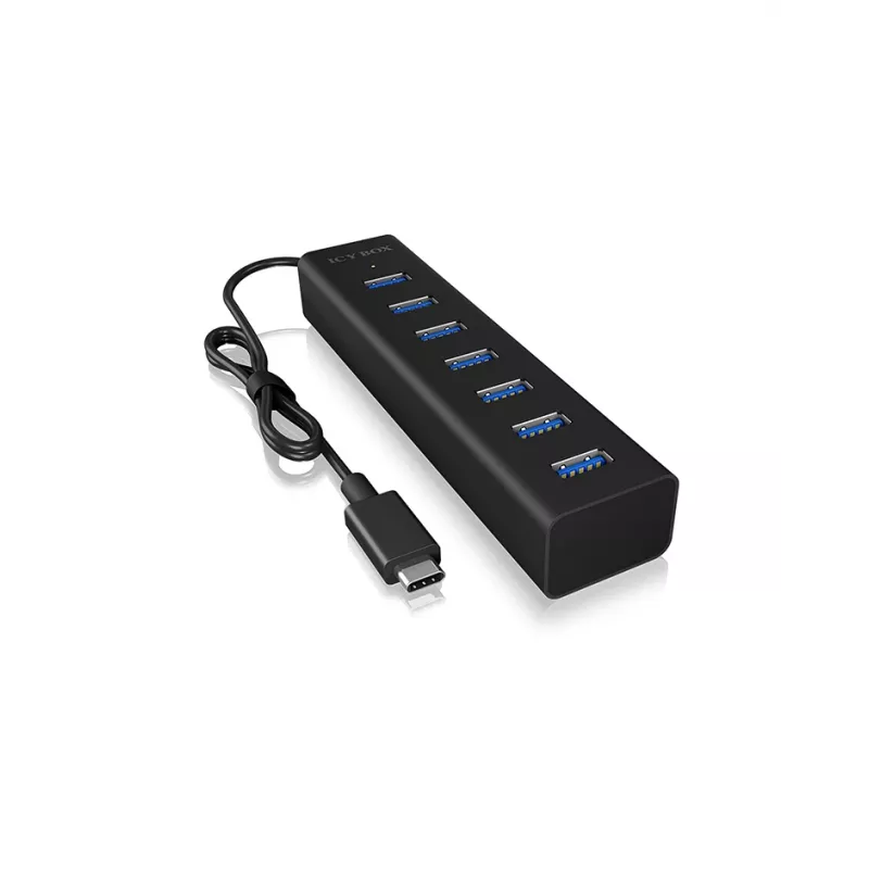 ICY BOX IB-HUB1700-C3 USB 3.2 Gen 1 (3.1 Gen 1) Type-C 5000 Mbit/s Juoda