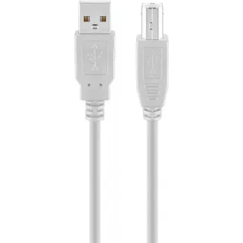 USB A į USB B kabelis GOOBAY 68712, USB 2.0 HiSpeed, 1.8 m, pilkas