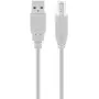 USB A į USB B kabelis GOOBAY 68712, USB 2.0 HiSpeed, 1.8 m, pilkas