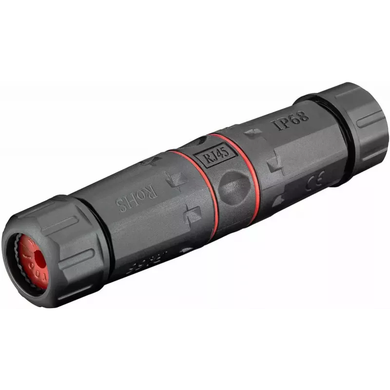 Microconnect KON526 laido jungtis RJ-45 juoda