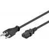 Maitinimo laidas Goobay 93617 juodas 2 m SEV 1011 IEC C13