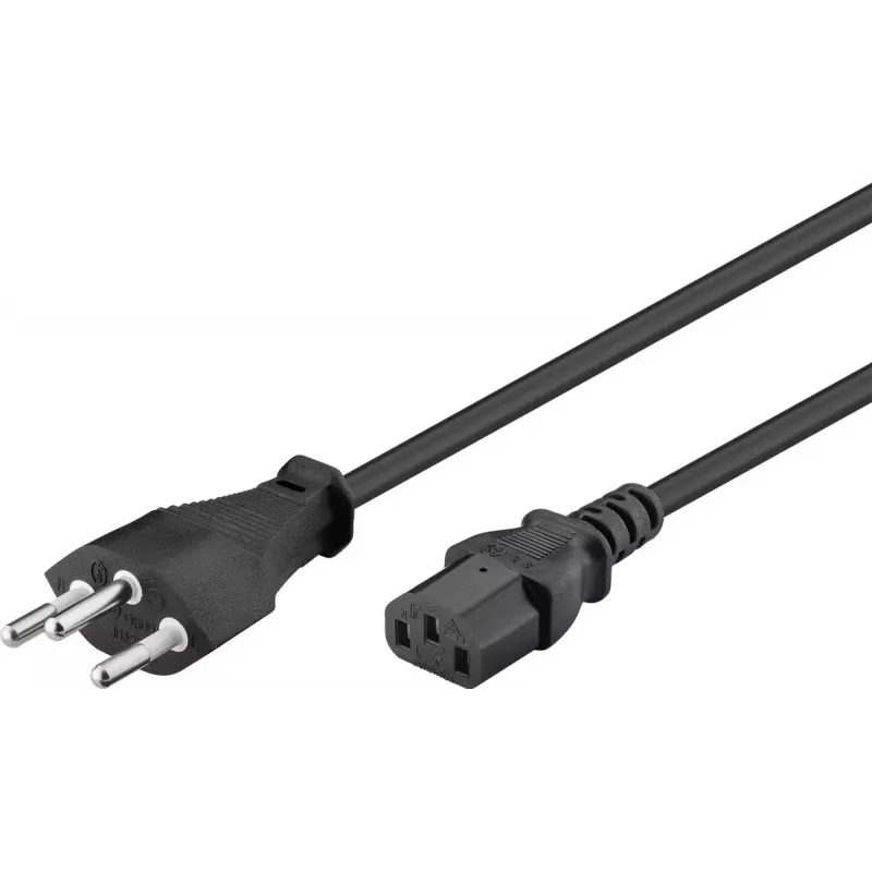 Maitinimo laidas Goobay 93617 juodas 2 m SEV 1011 IEC C13