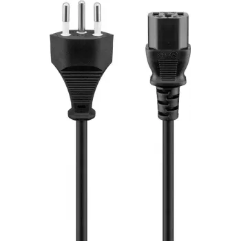 Maitinimo laidas Goobay 93617 juodas 2 m SEV 1011 IEC C13