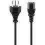 Maitinimo laidas Goobay 93617 juodas 2 m SEV 1011 IEC C13