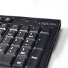 Belaidės klaviatūros ir pelės rinkinys LogiLink ID0104, juodas