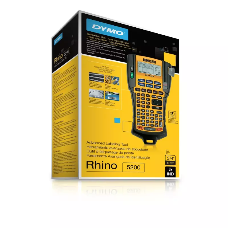 Etikečių spausdintuvas DYMO RHINO 5200 Terminis perdavimas 180 x 180 DPI