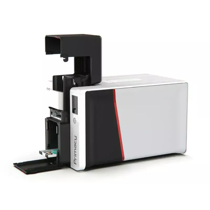 Plastikinių kortelių spausdintuvas Evolis Primacy 2 — Dažų sublimacija / Dervos terminis perkėlimas, 300 x 1200 DPI, 100 lapų įvestis, Fast Ethernet