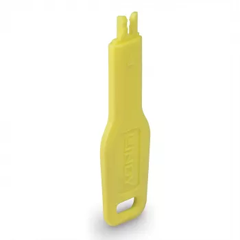 Prievado blokavimo raktas Lindy 47899 RJ-45 prievadams, geltonas, 20×74,5×5,9 mm