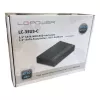 HDD/SSD korpusas LC-Power LC-25U3-C juodas 2,5 colio USB Type-C 6 Gbit/s
