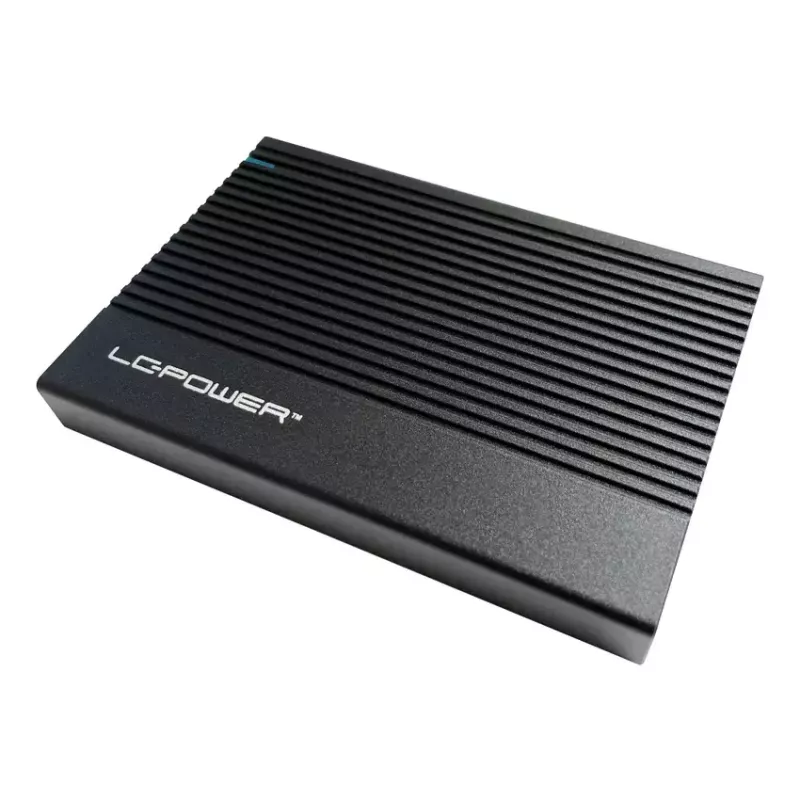 HDD/SSD korpusas LC-Power LC-25U3-C juodas 2,5 colio USB Type-C 6 Gbit/s
