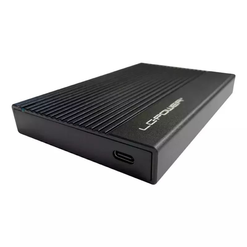 HDD/SSD korpusas LC-Power LC-25U3-C juodas 2,5 colio USB Type-C 6 Gbit/s
