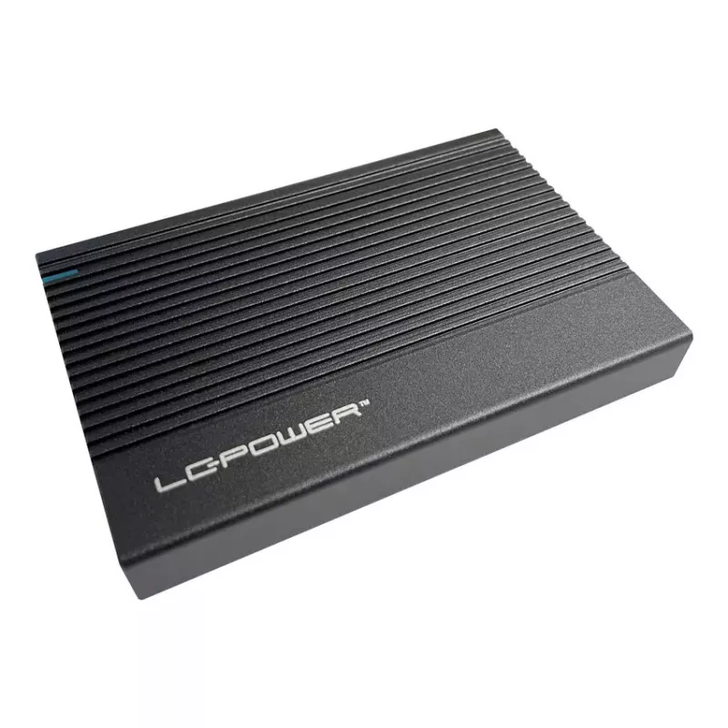 HDD/SSD korpusas LC-Power LC-25U3-C juodas 2,5 colio USB Type-C 6 Gbit/s