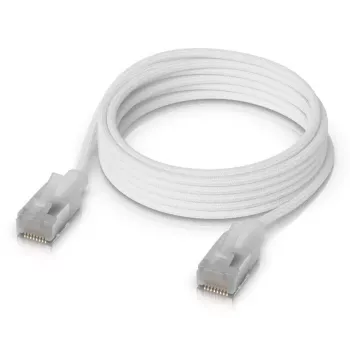 Tinklo kabelis Ubiquiti UACC-Cable-Patch-EL-C6A-2M-W RJ-45 Cat6a 2 m permatomai baltas