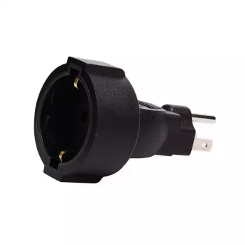 Microconnect PETRAVEL3 maitinimo kištuko adapteris B tipo F tipo juodas