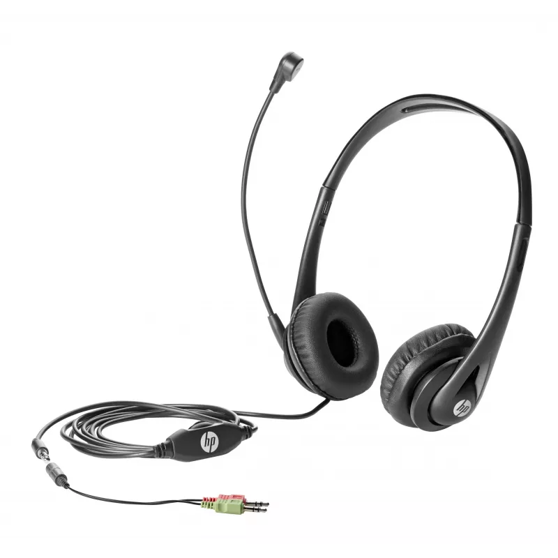HP Business Headset v2, laidinės, skambučiams / muzikai, 459 g, ausinės, juodos